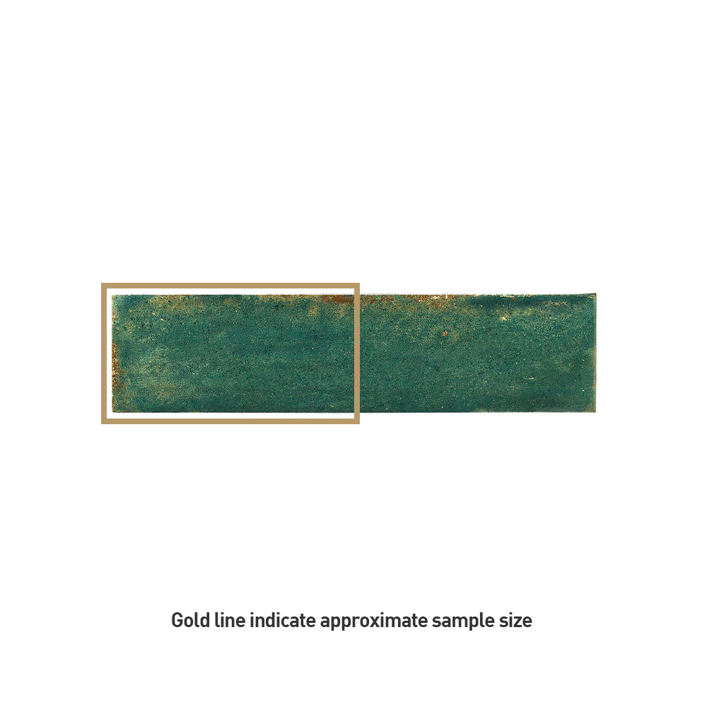 Ravello Dark Green 60x240 Zellige Gloss Subway Tile