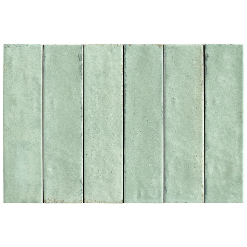 Ravello Light Green 60x240 Zellige Matt Subway Tile