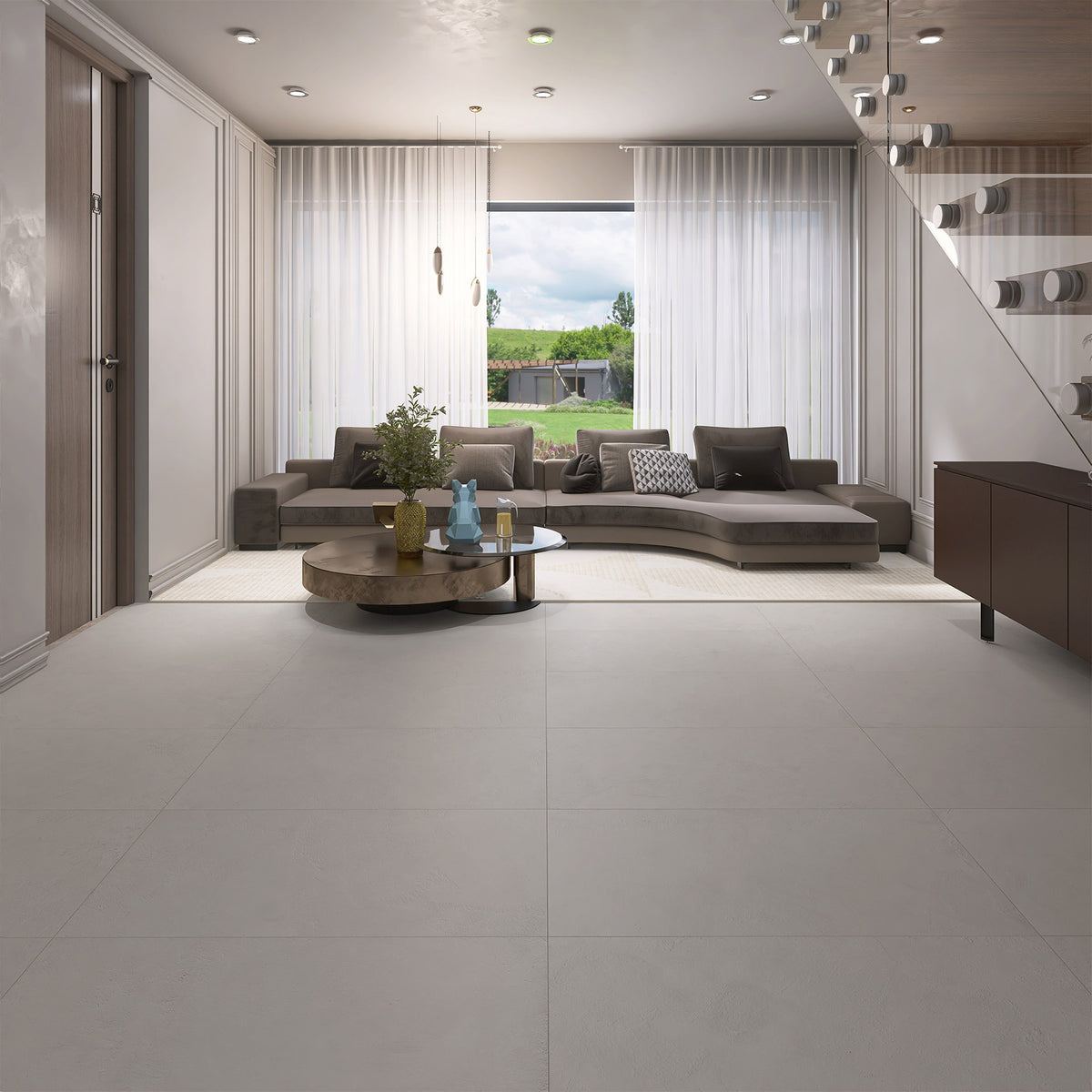 Renaissance Grey 300x600 Matt Concrete Look Porcelain Tile