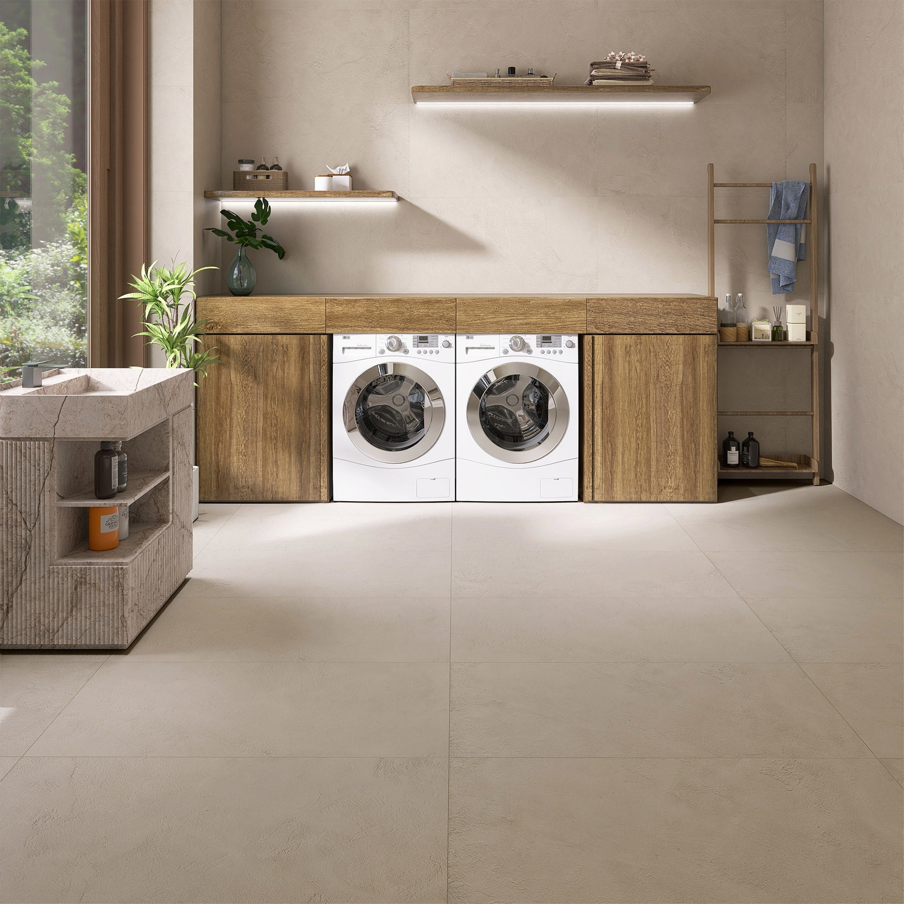 Renaissance Sand 300x600 Matt Concrete Look Porcelain Tile