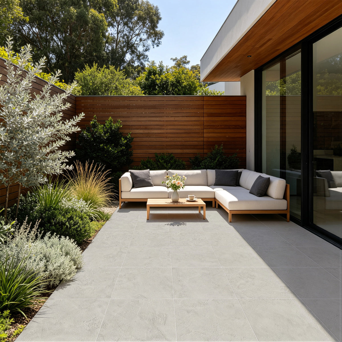 Renaissance White 600x600 Matt Concrete Look Porcelain Tile