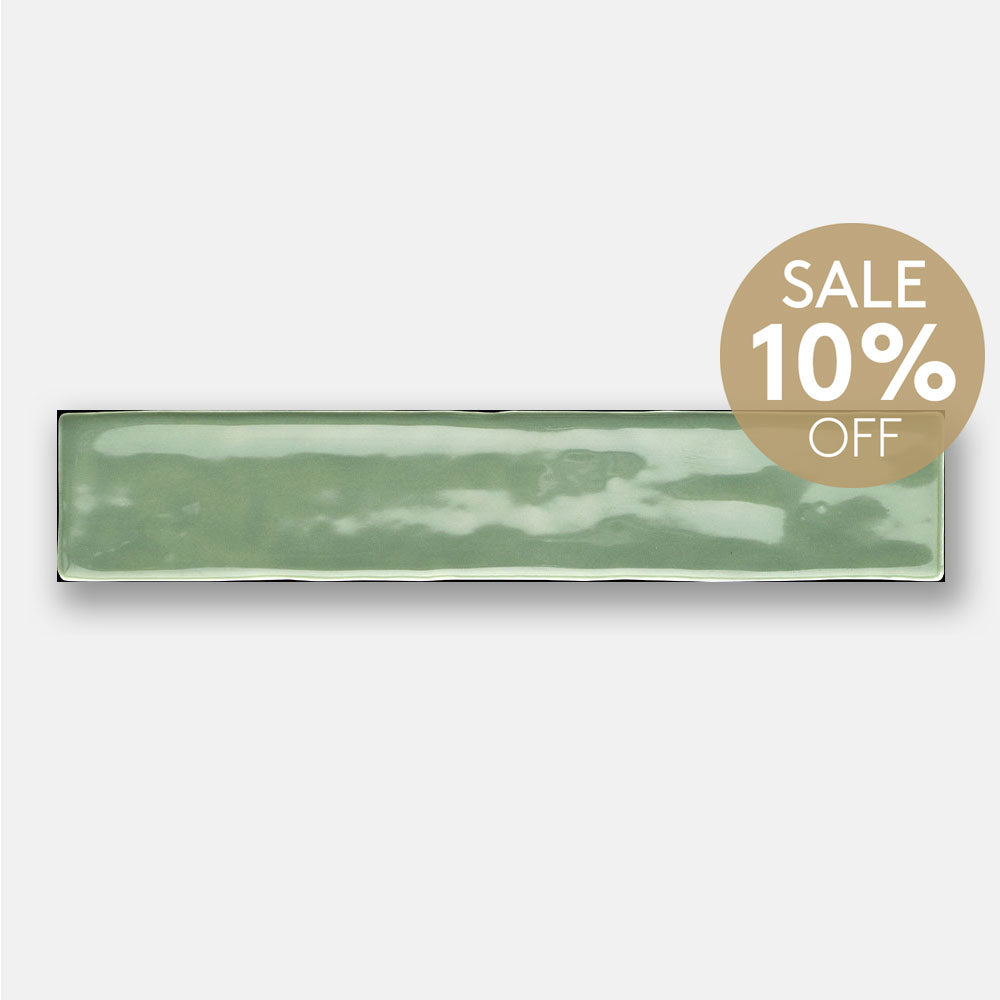 Sienna Jade Green 50x250 Gloss Subway Tile