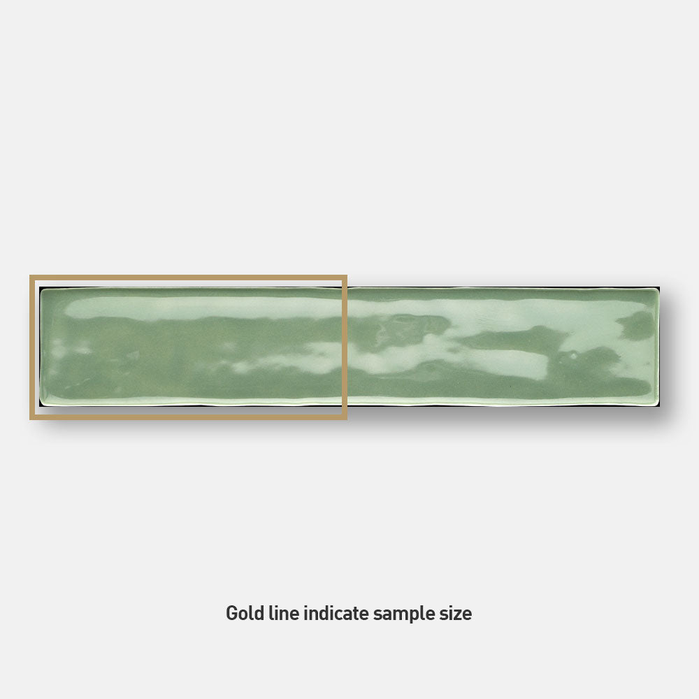 Sienna Jade Green 50x250 Gloss Subway Tile