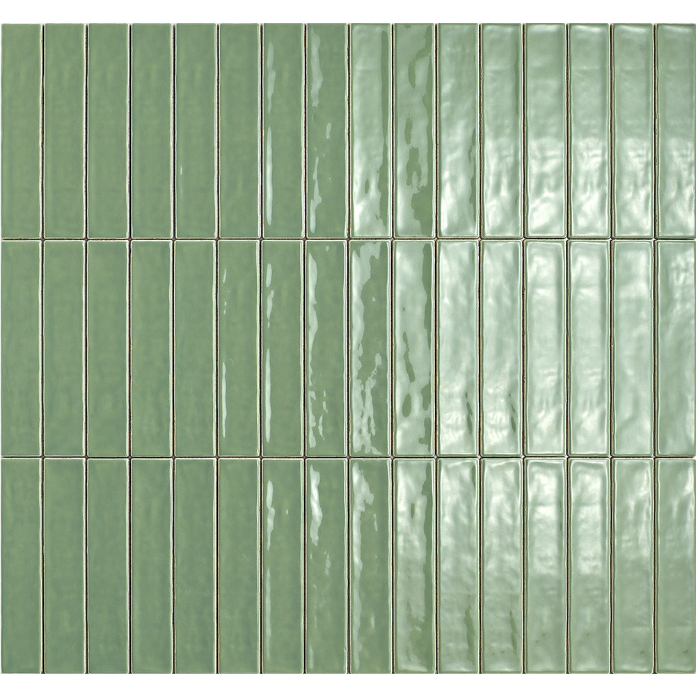 Sienna Jade Green 50x250 Gloss Subway Tile