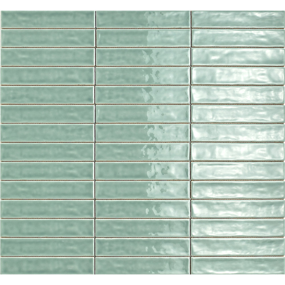 Sienna Sage Green 50x250 Gloss Subway Tile