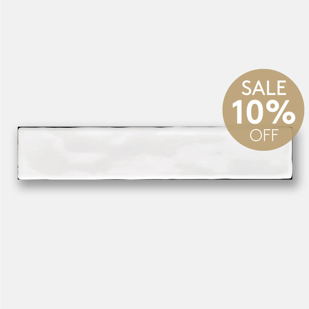 Sienna White 50x250 Gloss Subway Tile