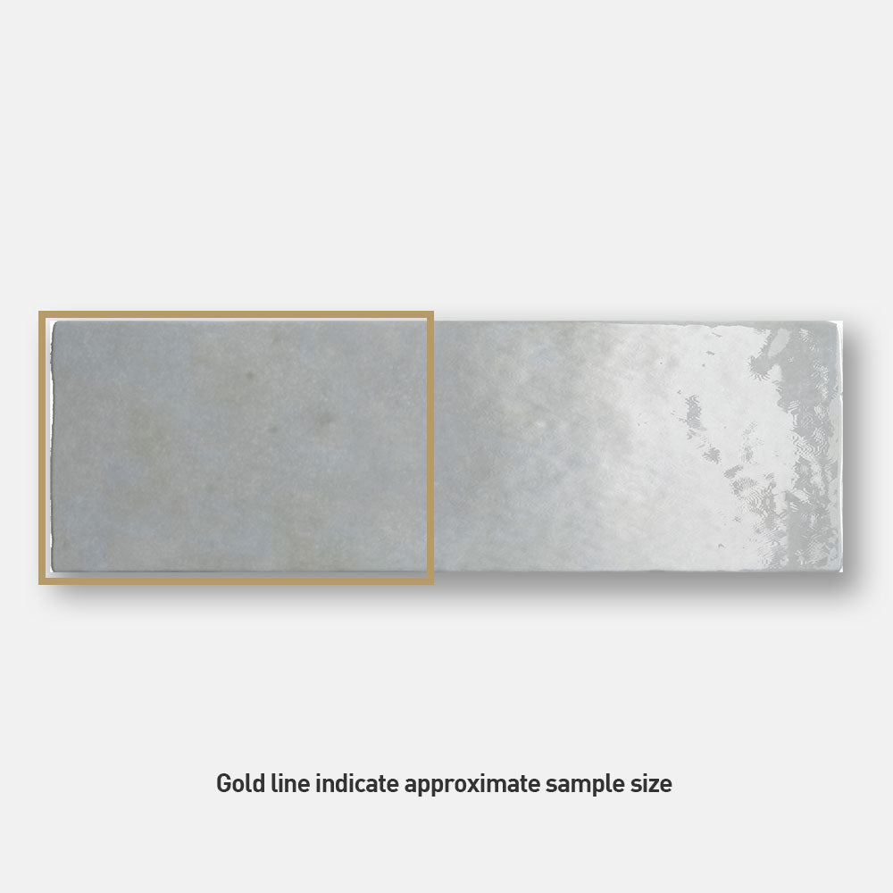 Sorrento Alabaster Grey 65X200 Zellige Gloss Subway Tile