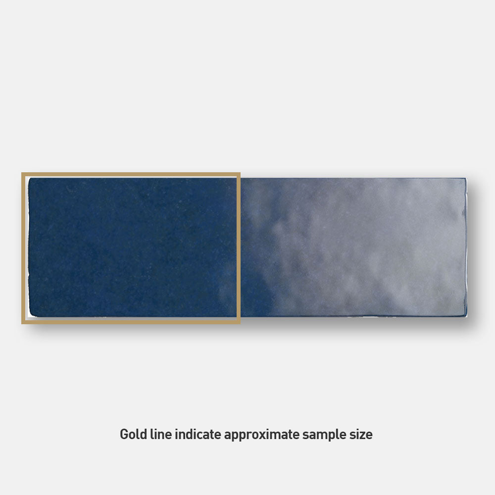 Sorrento Blue 65X200 Zellige Gloss Subway Tile