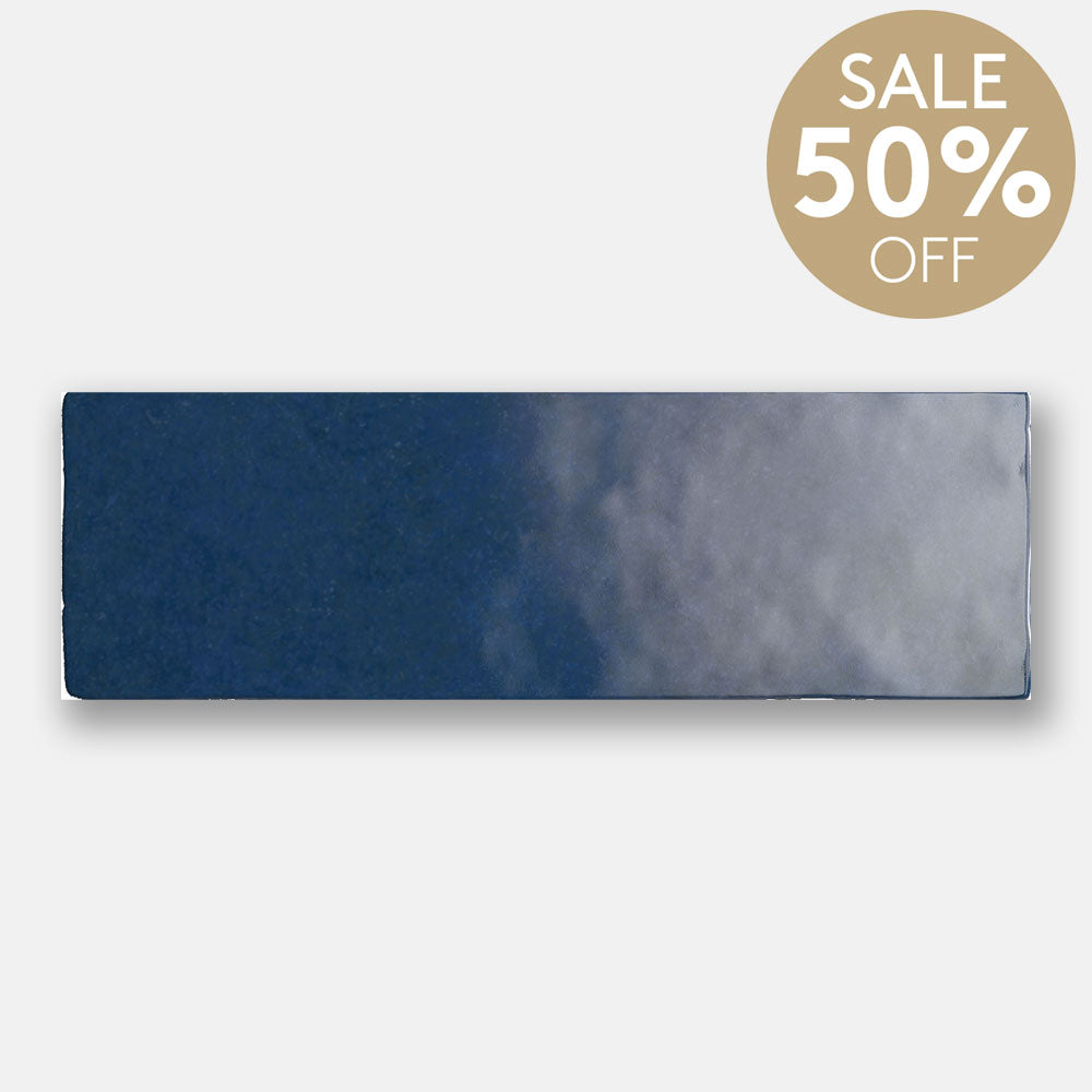 Sorrento Blue 65X200 Zellige Gloss Subway Tile