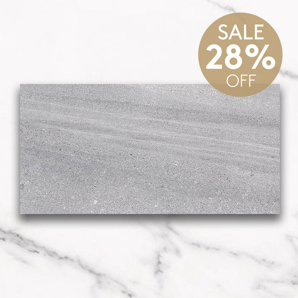 Symphony Grey 300x600 Limestone Look Outdoor Porcelain Tile