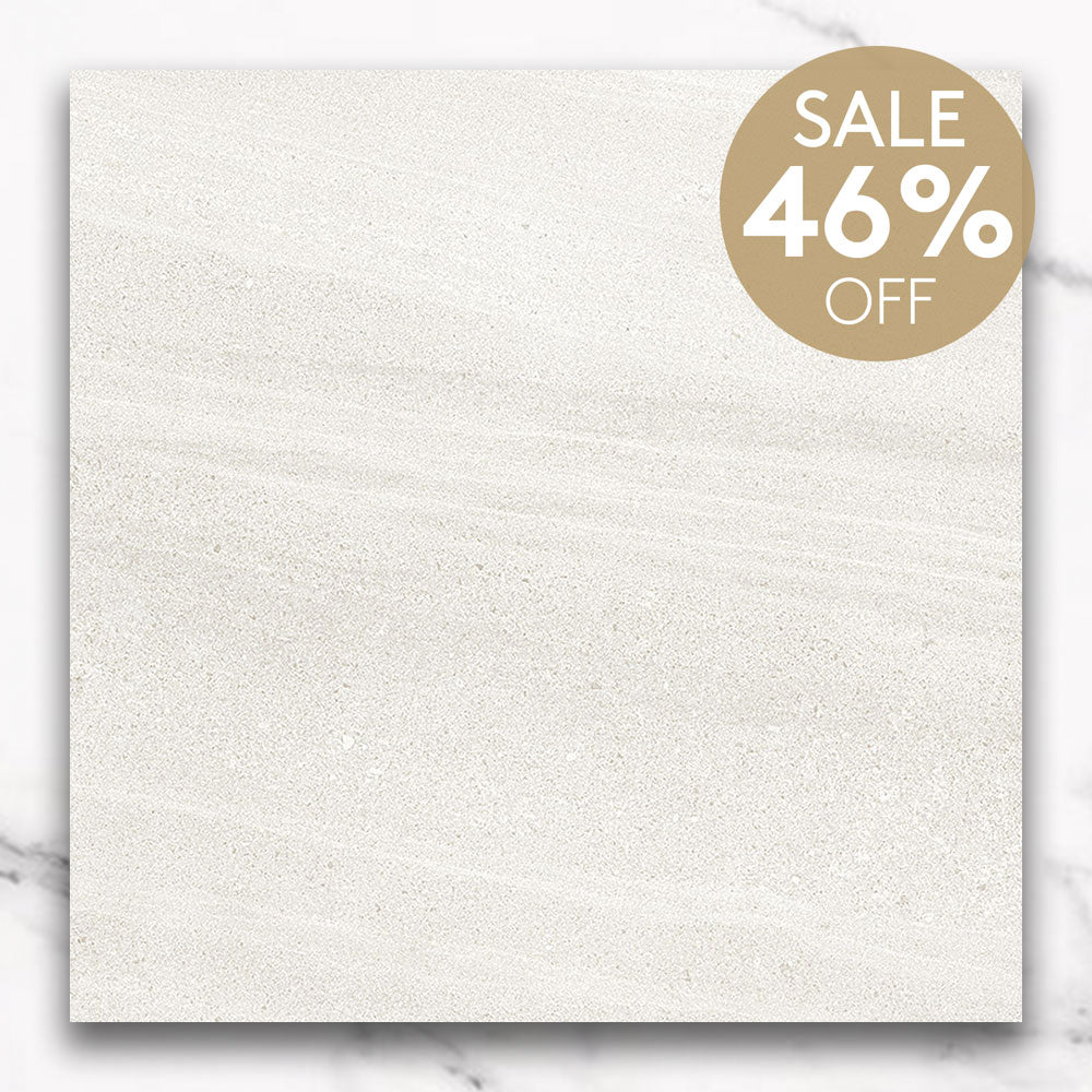 Symphony White 300x300 Limestone Look Matt Porcelain Tile