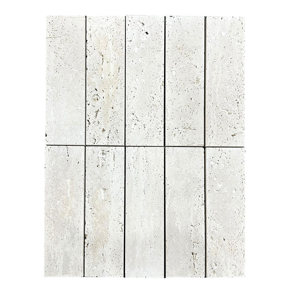 Palermo Travertine Stone 60x200 Honed Subway Tiles