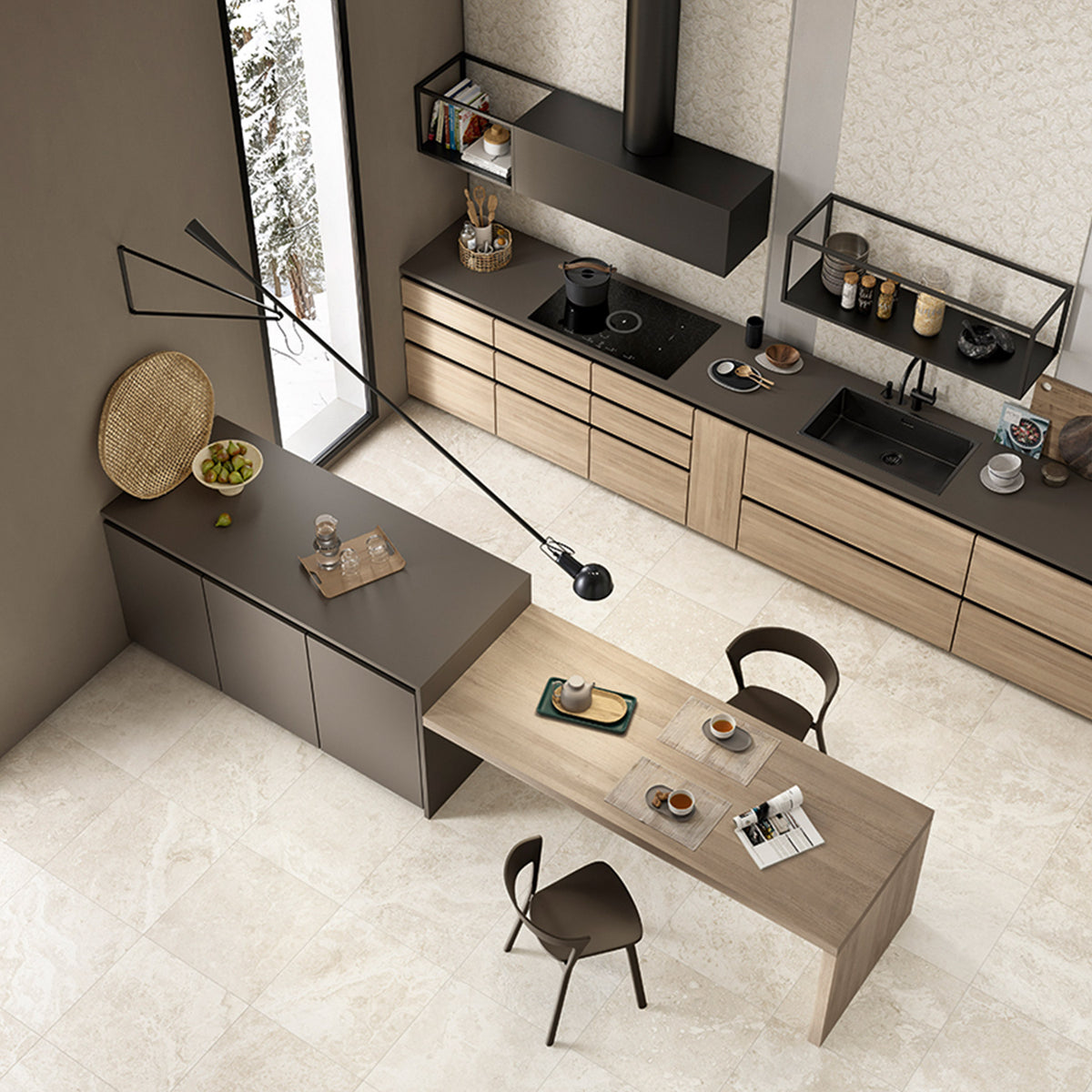 Talavera White Travertine CC 600x1200 Outdoor Porcelain Tile