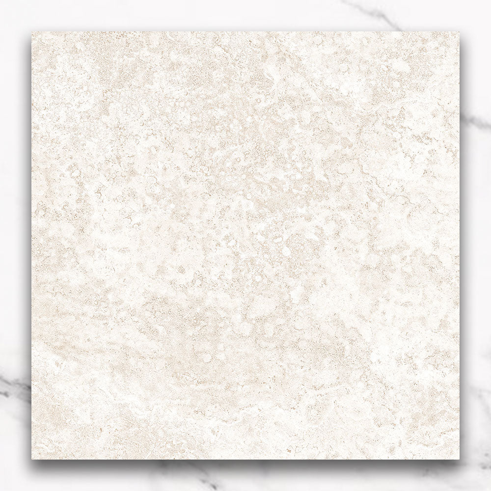 Talavera White Travertine CC 600x600 Matt Porcelain Tile