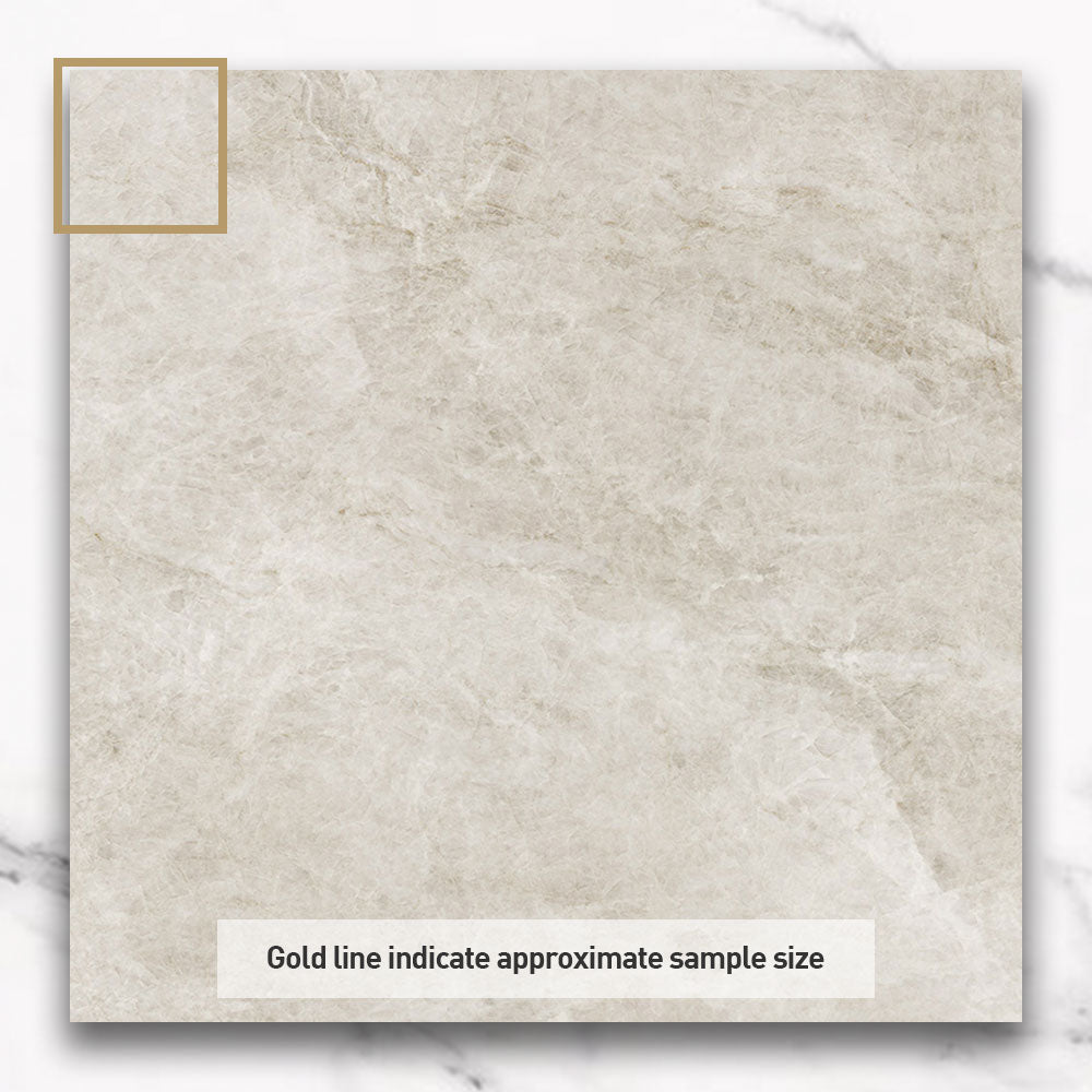 Tamera White 600x600 Honed Stone Look Porcelain Tile