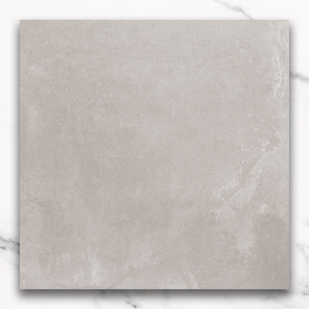 Toccata Light Grey 900x900 Concrete Look Lappato Porcelain Tile