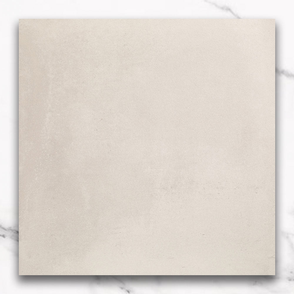 Toccata White 900x900 Concrete Look Matt Porcelain Tile