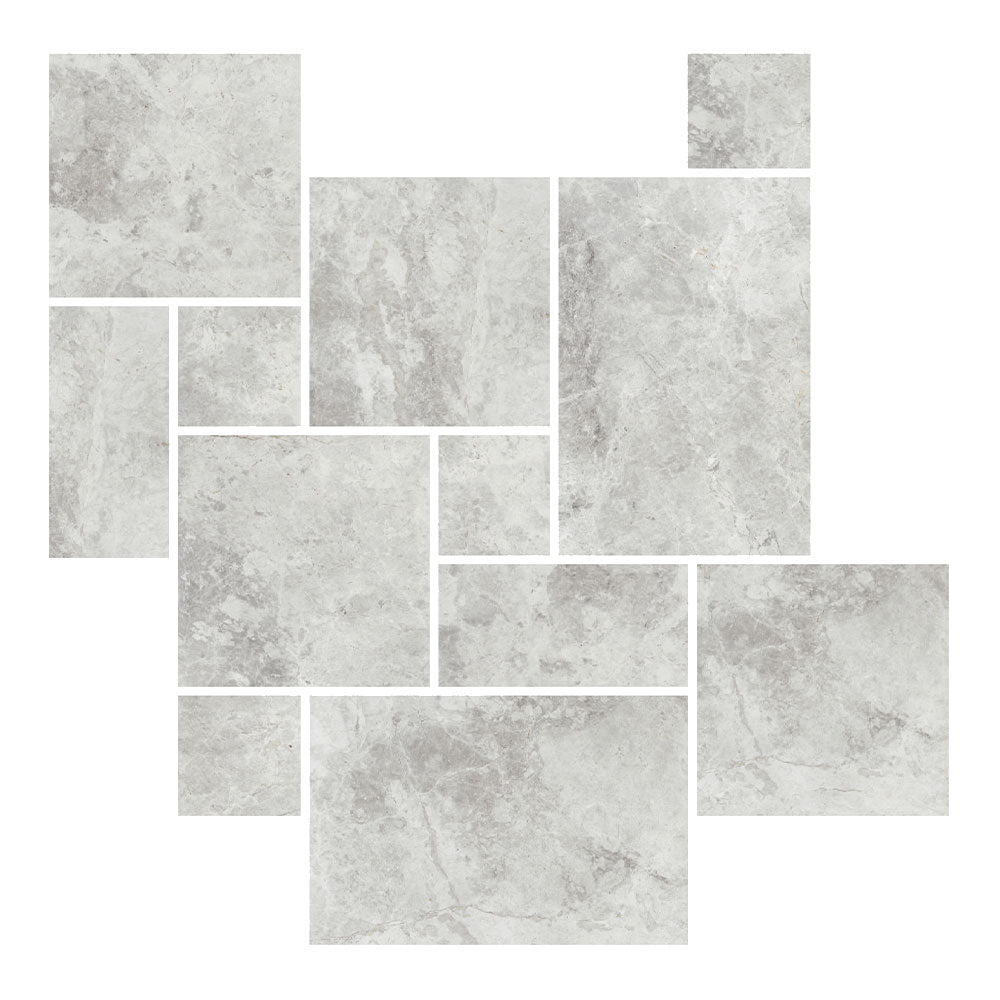 Turin Grey French Pattern Porcelain Tile