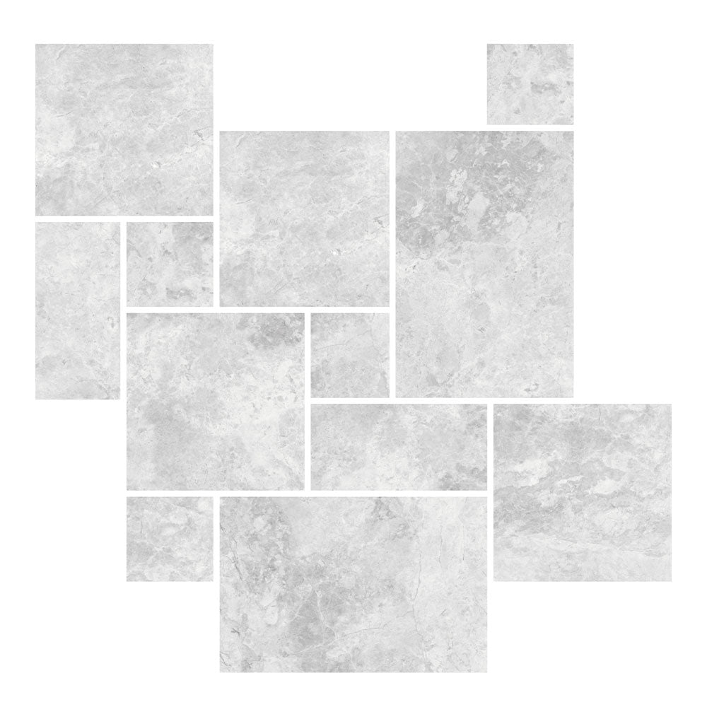 Turin White French Pattern Porcelain Tile