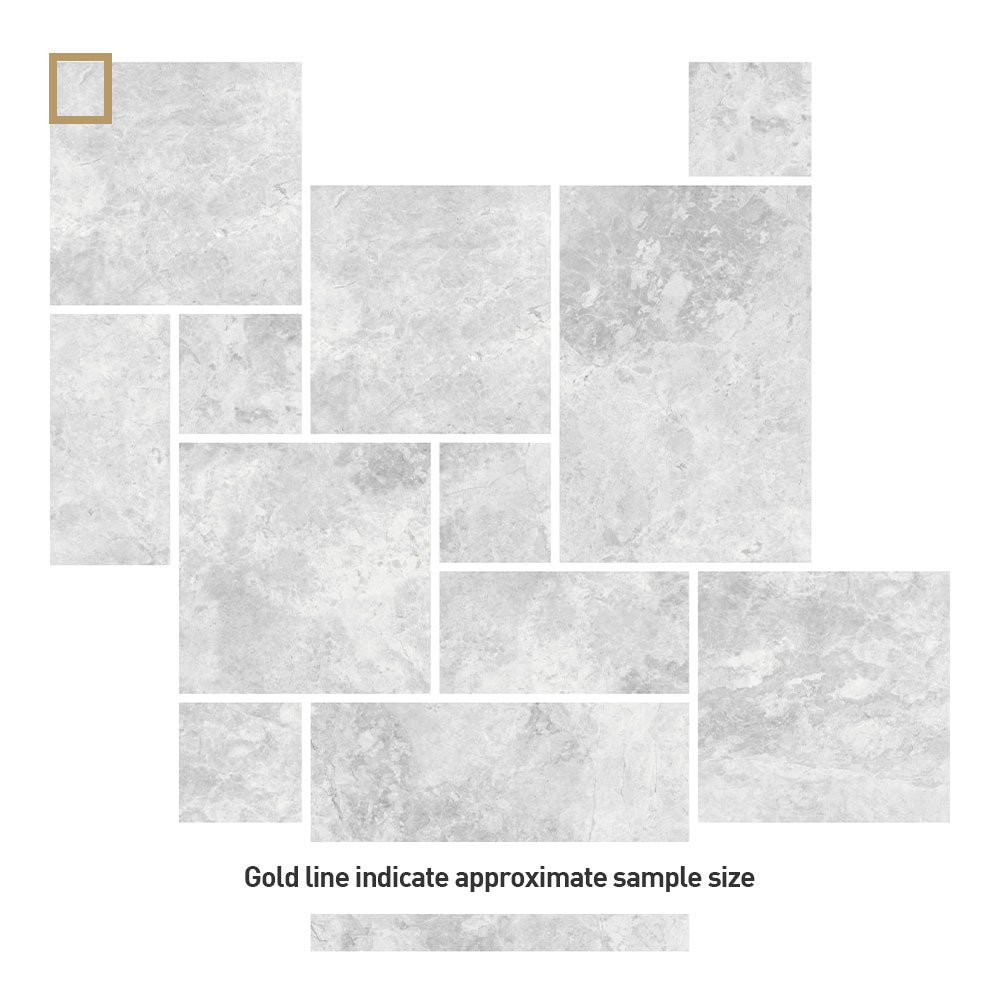 Turin White French Pattern Porcelain Tile