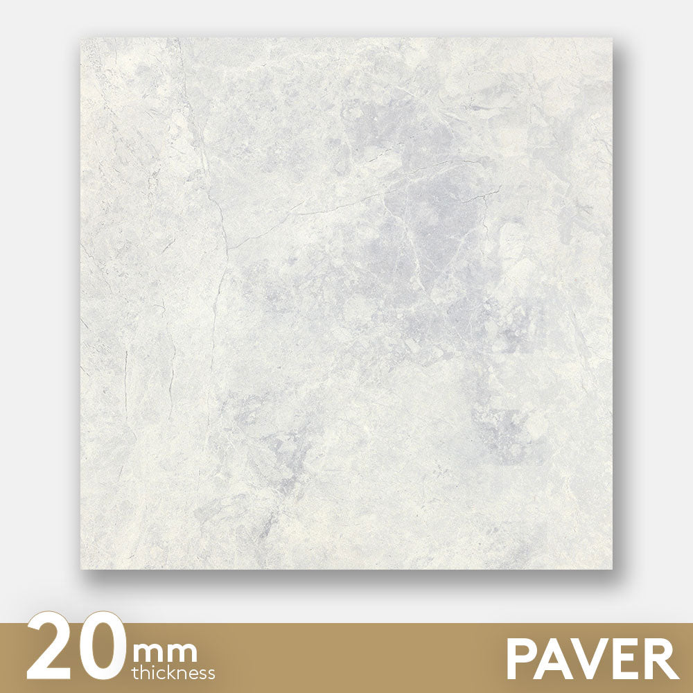 Turin White 600X600X20 Outdoor Porcelain Paver Tile