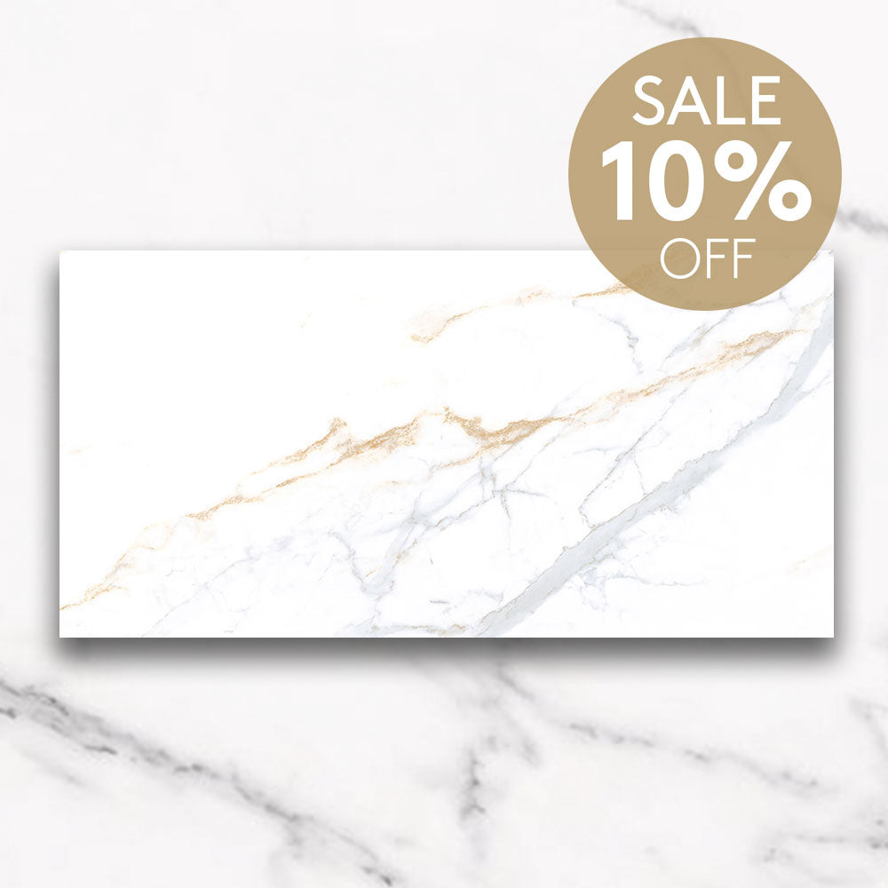 Venice Calacutta 300x600 Polished Porcelain Tile