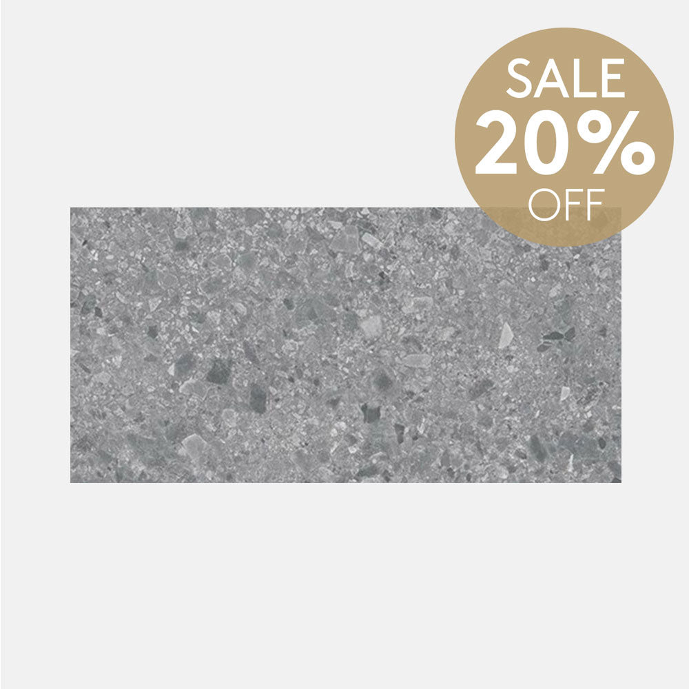 Verona Grey 300x600 Matt Terrazzo Porcelain Tile