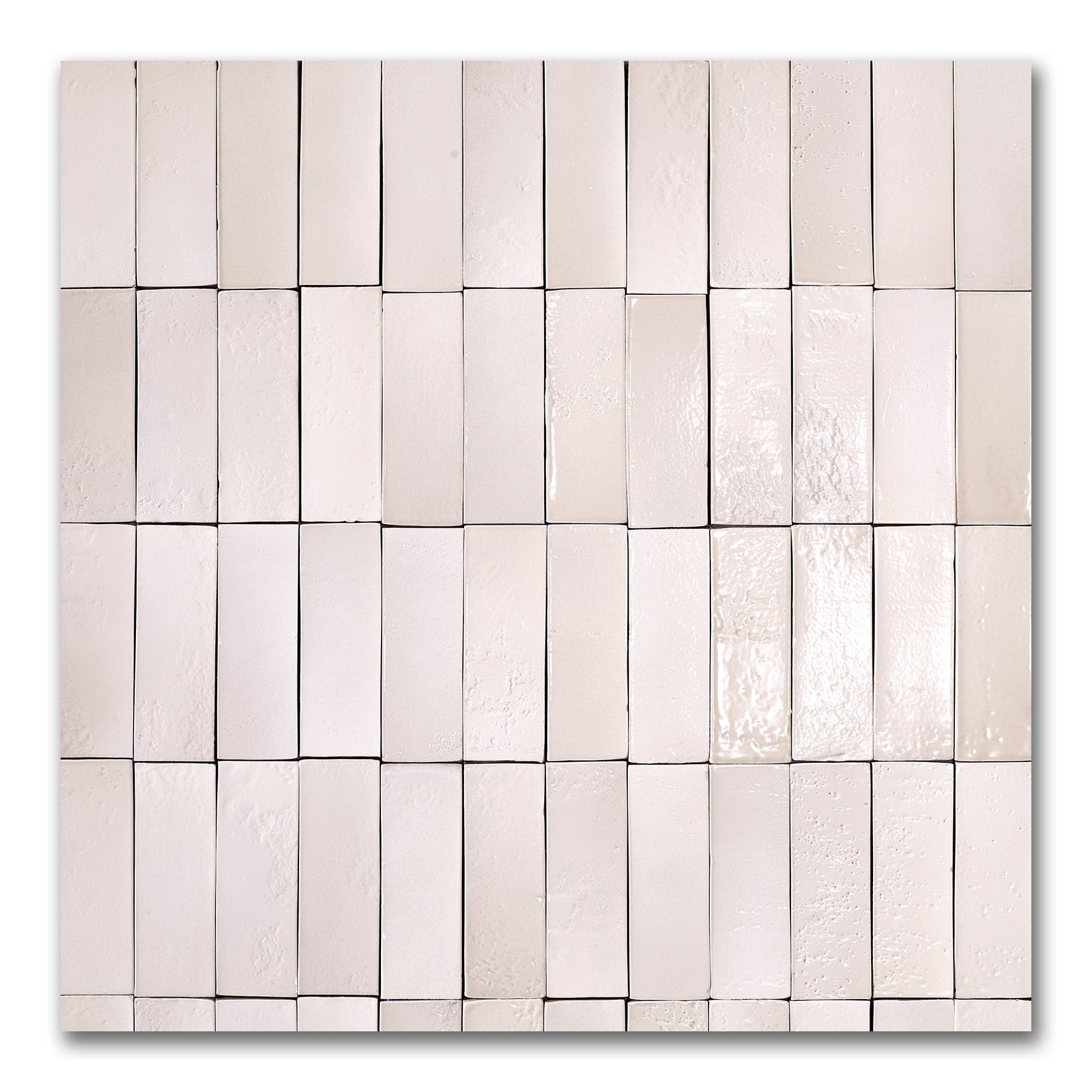 Vietri Sandy Beige 150x50 Gloss Zellige Subway Hand Made Tile