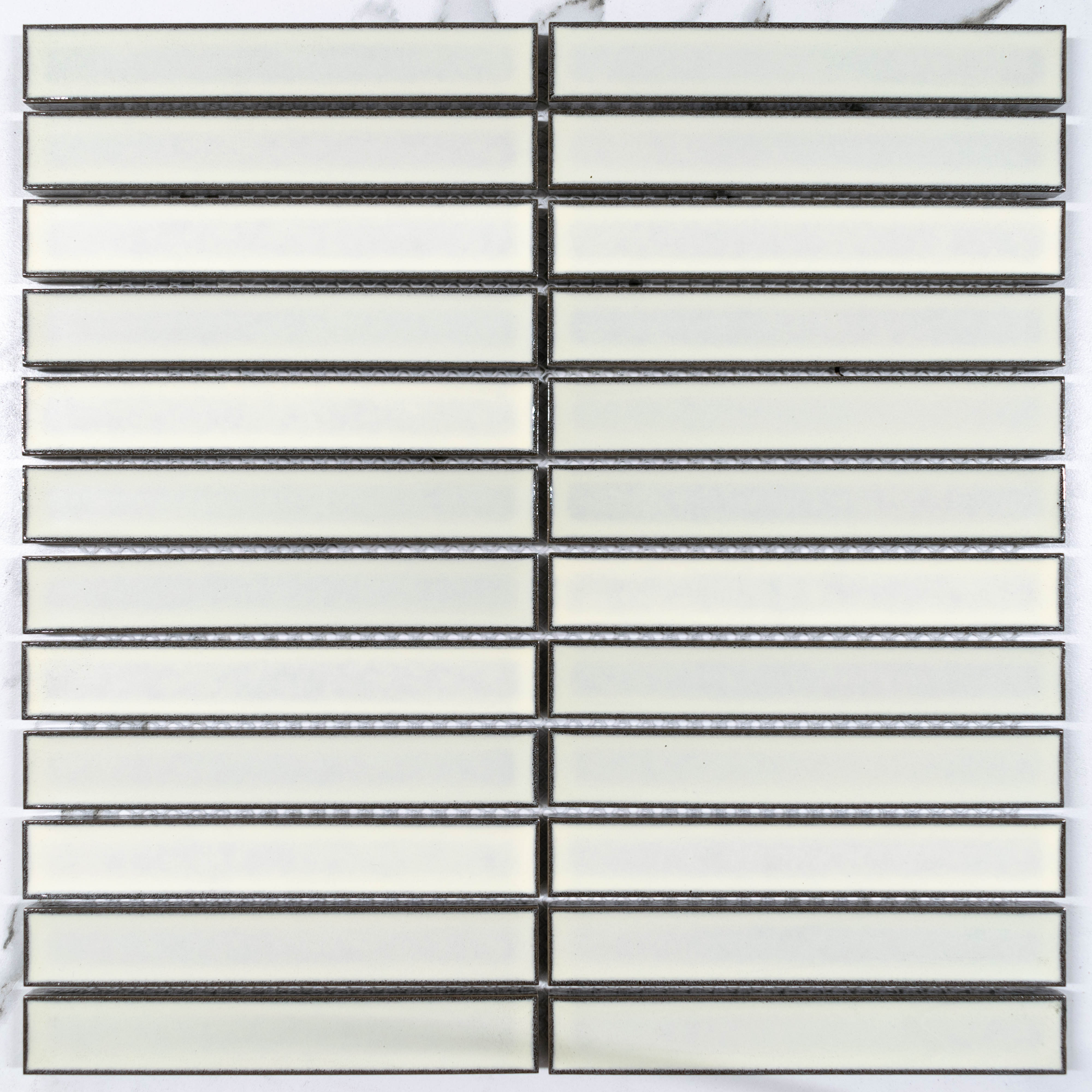 Chamber White 22x145 Kit Kat Gloss Mosaic Tile