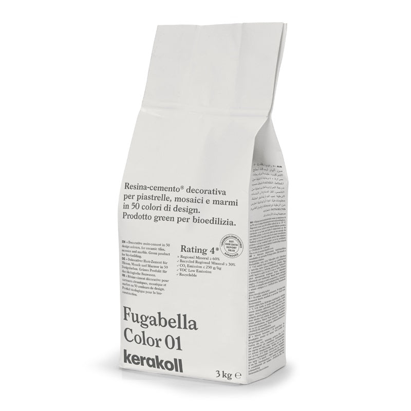 Kerakoll Fugabella Colour Grout #01 - 3kg bag