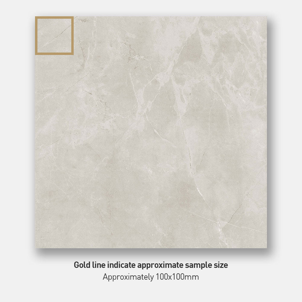 Eleonora Light Grey 600X600 Matt Porcelain Tile