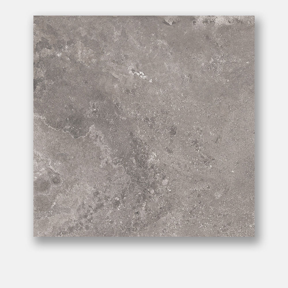 Evolene Grey 600X600 Satin Finish Concrete Look Porcelain Tile