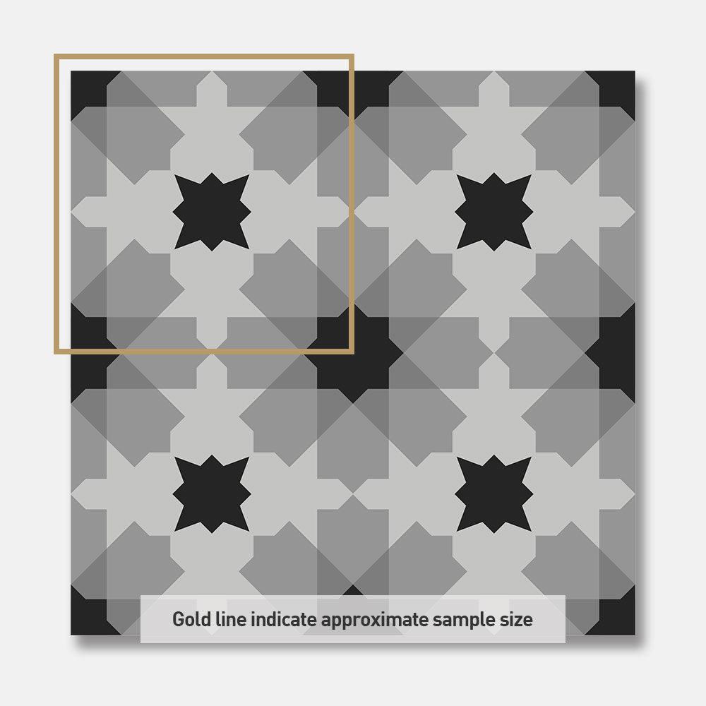 Heritage Damascus Encaustic Look 200x200 Matt Tile - Tile Lane