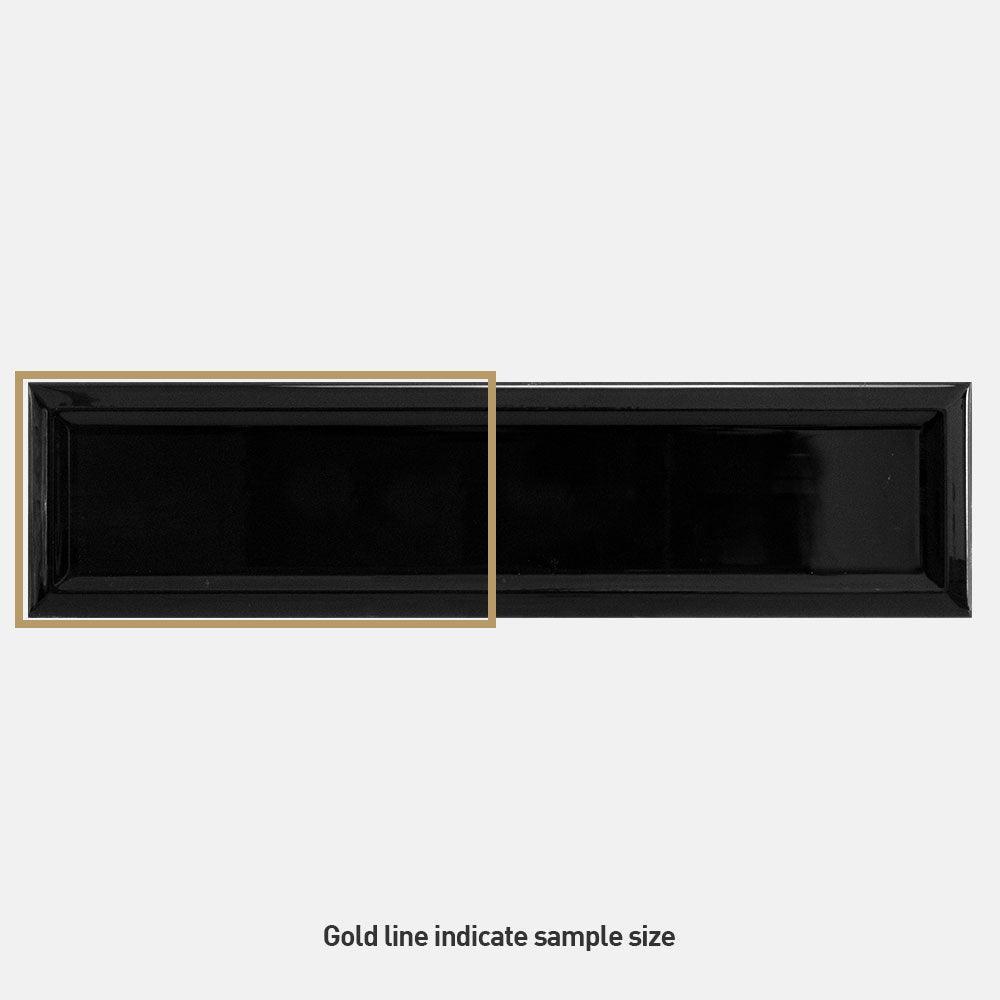 Metro Black Frame 68x280 Gloss Subway Tile - Tile Lane