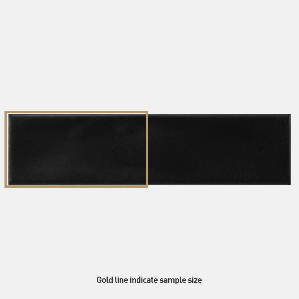 Metro Black Wave 68x280 Matt Subway Tile - Tile Lane