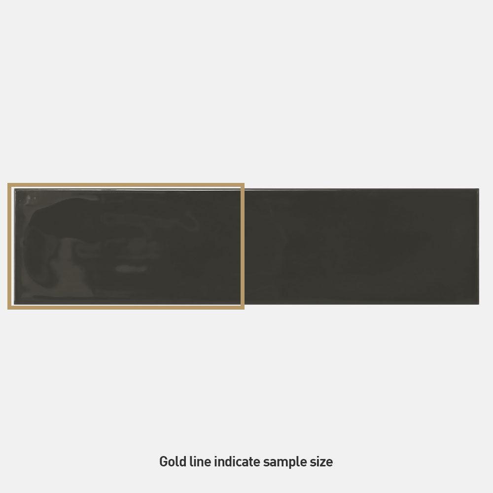 Metro Dark Grey Wave 68x280 Gloss Subway Tile - Tile Lane