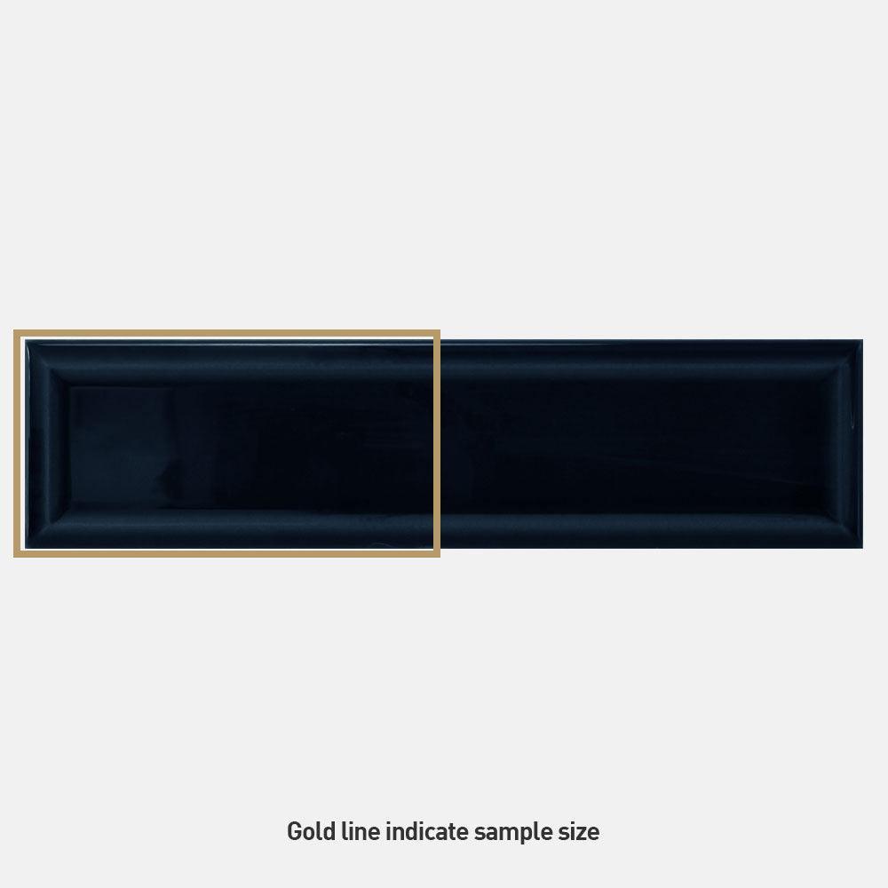 Metro Navy Frame 68x280 Gloss Subway Tile - Tile Lane