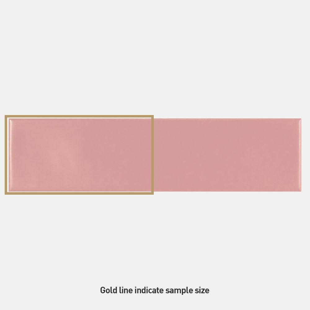 Metro Pink Wave 68x280 Matt Subway Tile - Tile Lane