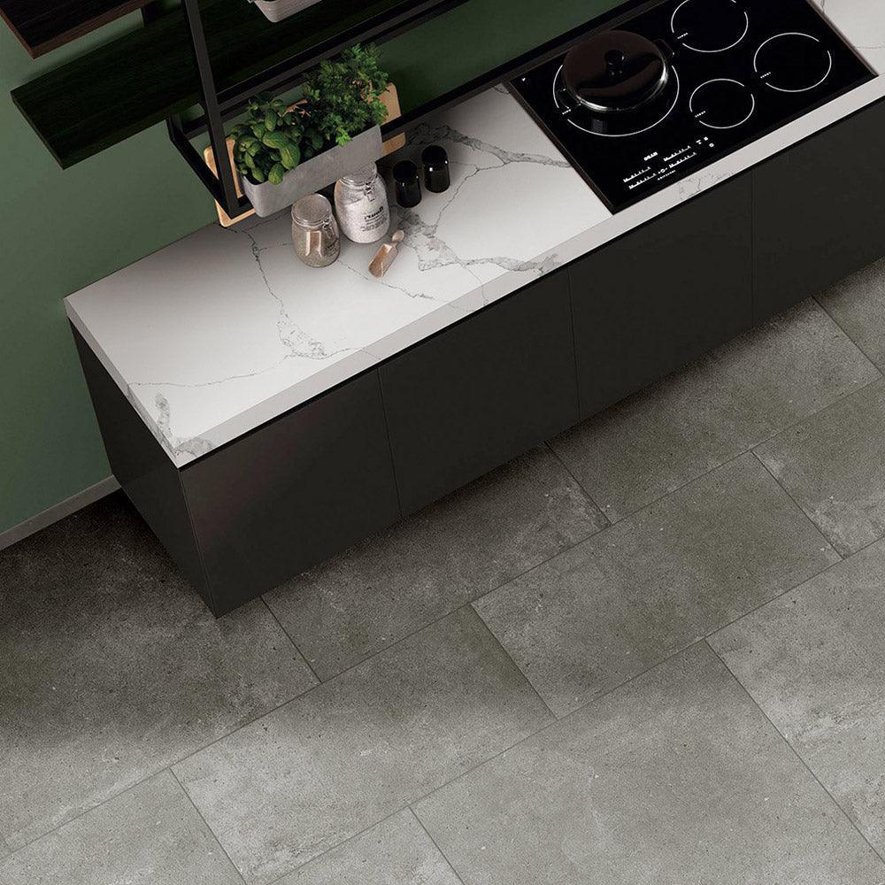 Prague Grey 300X300 External Unrec Porcelain Tile - Tile Lane