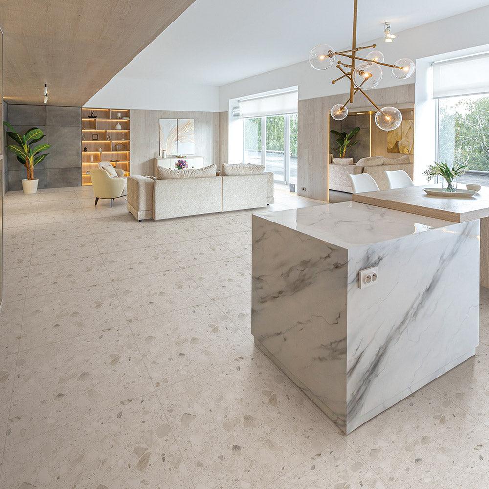 Roma Esplanade 300x600 Matt Terrazzo Porcelain Tile - Tile Lane