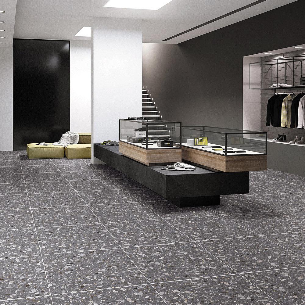 Roma Palisade 300x300 Matt Terrazzo Porcelain Tile - Tile Lane