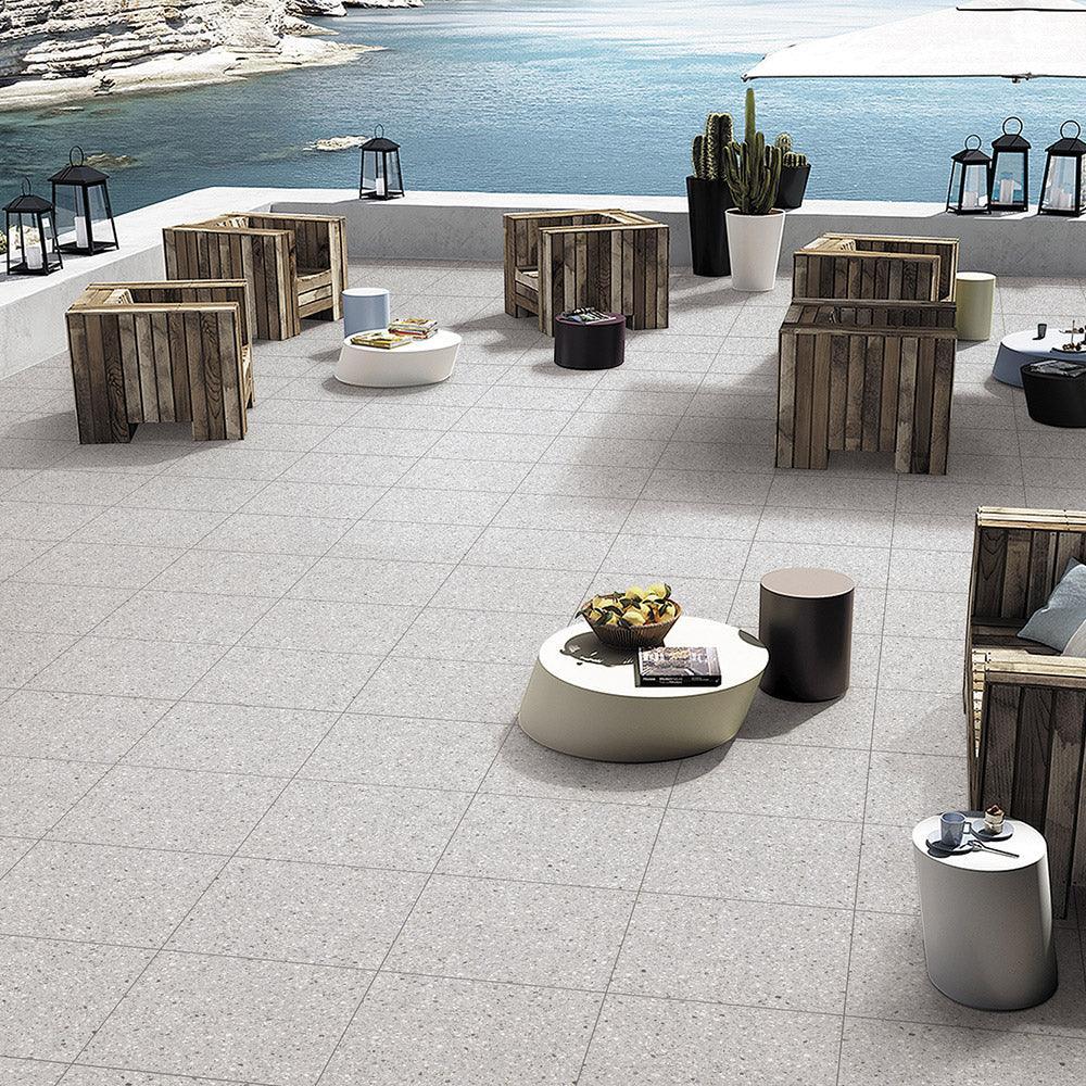 Roma Parade 300x300 Matt Terrazzo Porcelain Tile - Tile Lane