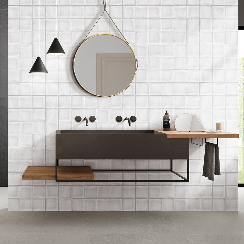 Santorini Daylight White 152X152 Matt Subway Tile - Tile Lane