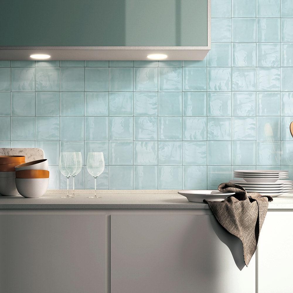 Santorini Sky Blue 76X152X9 Matt Subway Tile - Tile Lane