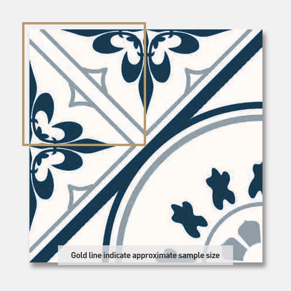 Somerset Coppin Encaustic Look 200x200 Matt Tile - Tile Lane